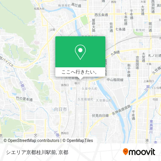 シエリア京都桂川駅前地図