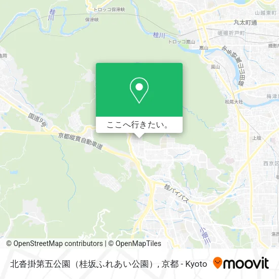 北沓掛第五公園（桂坂ふれあい公園）地図