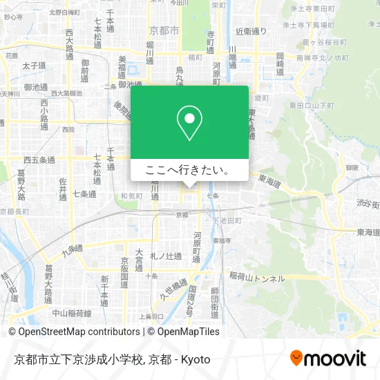 京都市立下京渉成小学校地図