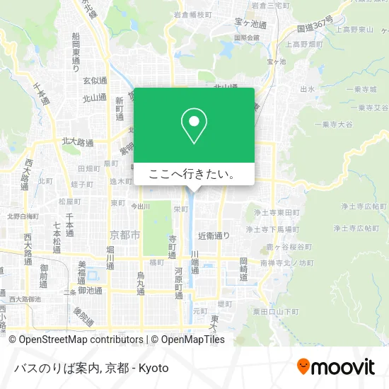 バスのりば案内地図