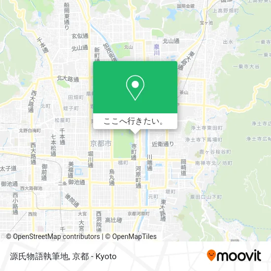 源氏物語執筆地地図