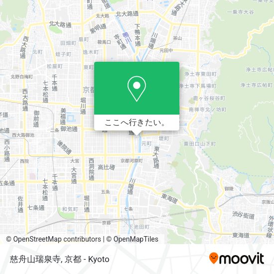 慈舟山瑞泉寺地図