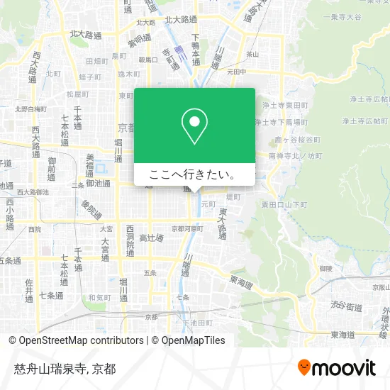 慈舟山瑞泉寺地図