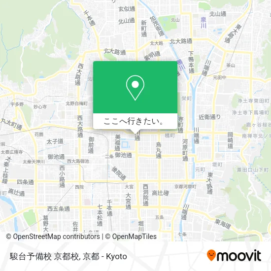 駿台予備校 京都校地図