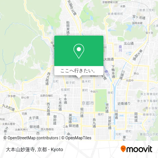 大本山妙蓮寺地図