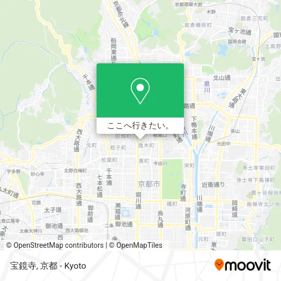 宝鏡寺地図