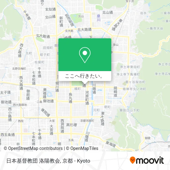 日本基督教団 洛陽教会地図