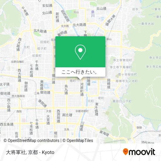 大将軍社地図