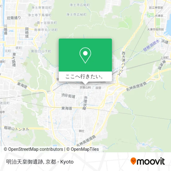 明治天皇御遺跡地図