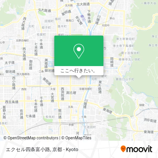 エクセル四条富小路地図