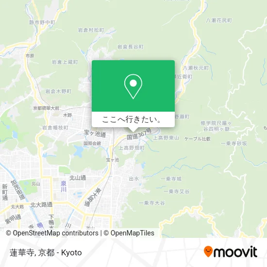 蓮華寺地図
