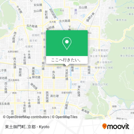 東土御門町地図