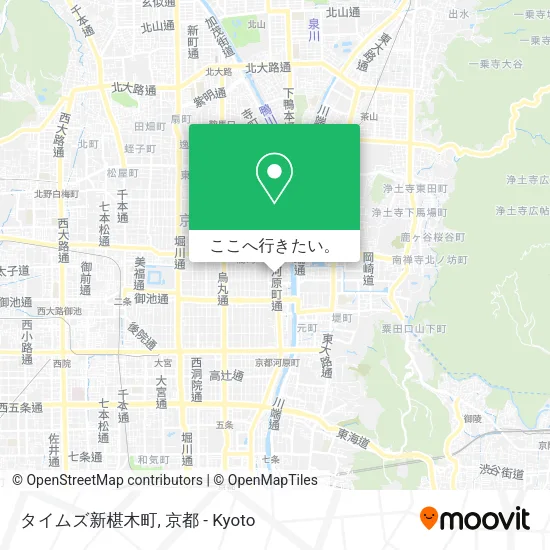 タイムズ新椹木町地図
