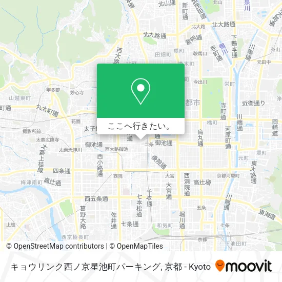 キョウリンク西ノ京星池町パーキング地図