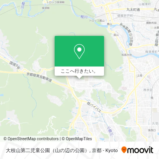 大枝山第二児童公園（山の辺の公園）地図