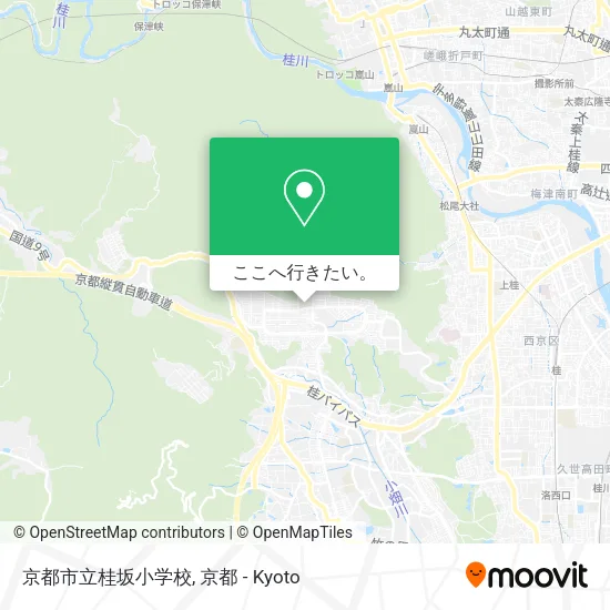 京都市立桂坂小学校地図