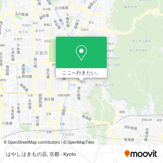 はやしはきもの店地図