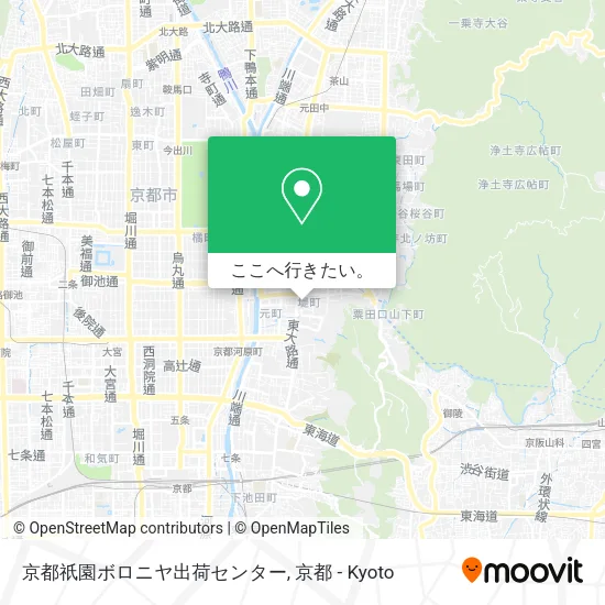 京都祇園ボロニヤ出荷センター地図