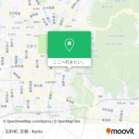 五軒町地図