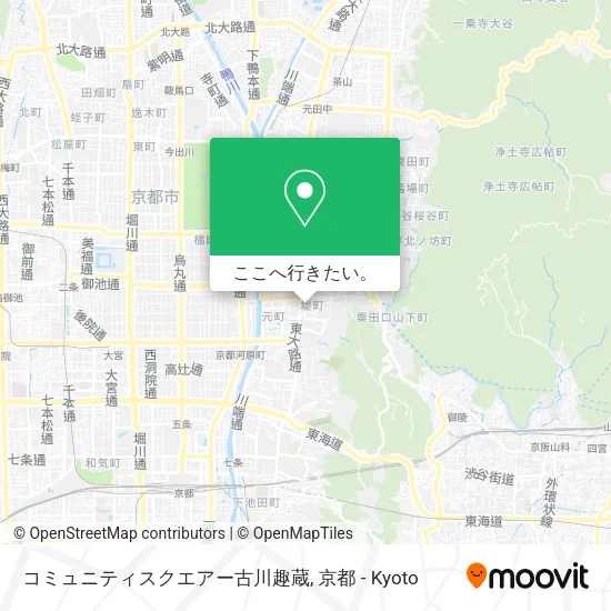コミュニティスクエアー古川趣蔵地図