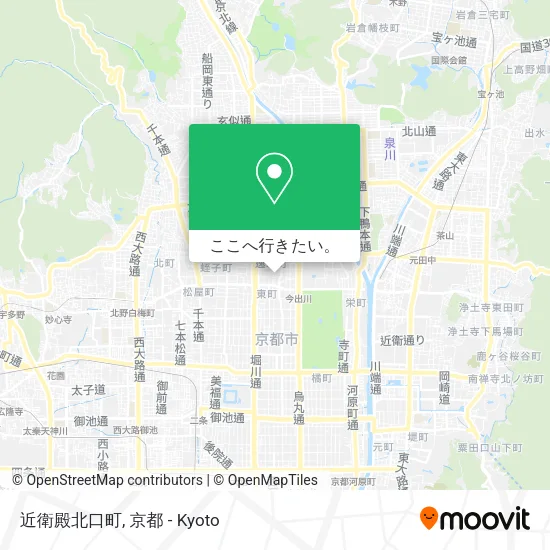 近衛殿北口町地図