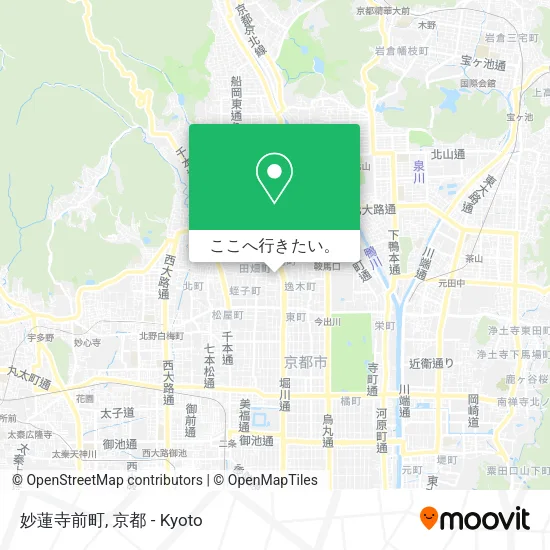 妙蓮寺前町地図