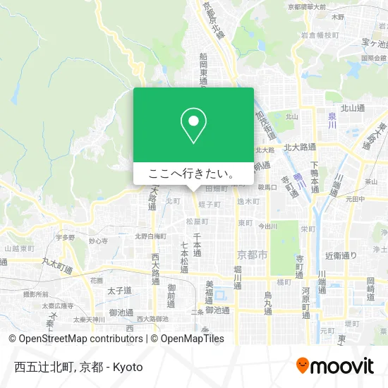 西五辻北町地図