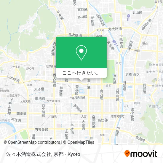 佐々木酒造株式会社地図