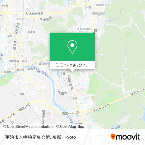 宇治市木幡桧尾集会所地図