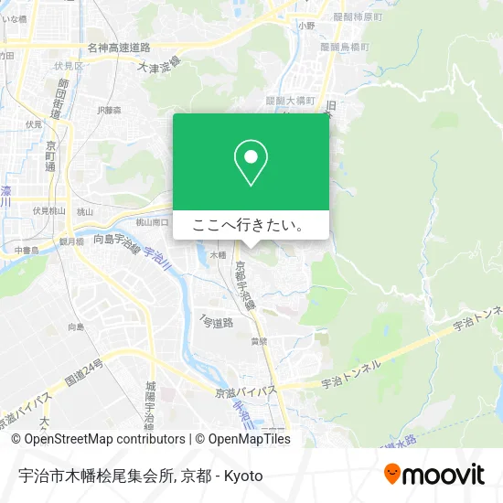 宇治市木幡桧尾集会所地図