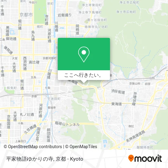 平家物語ゆかりの寺地図