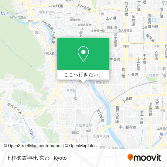 下桂御霊神社地図