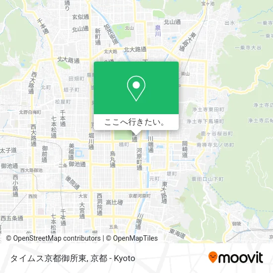 タイムス京都御所東地図