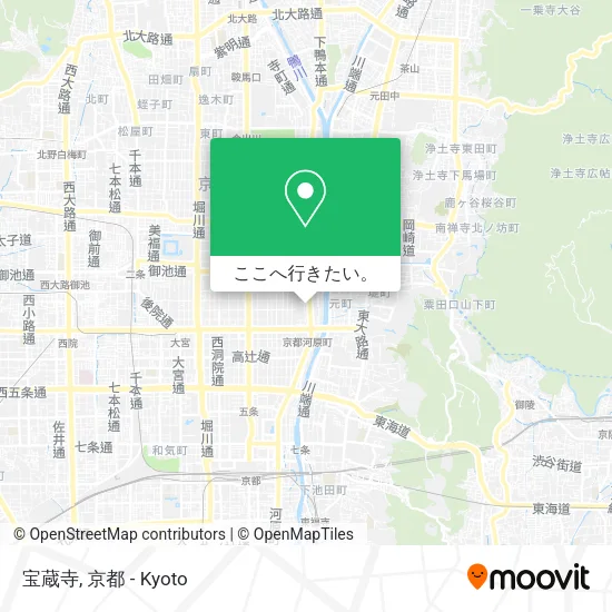 宝蔵寺地図
