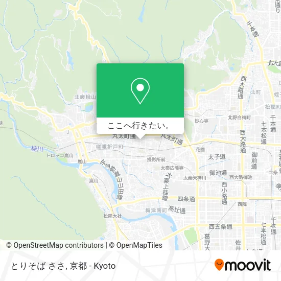 とりそば ささ地図