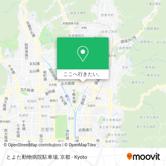 とよた動物病院駐車場地図