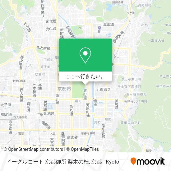イーグルコート 京都御所 梨木の杜地図