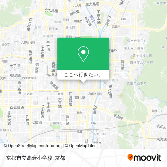 京都市立高倉小学校地図