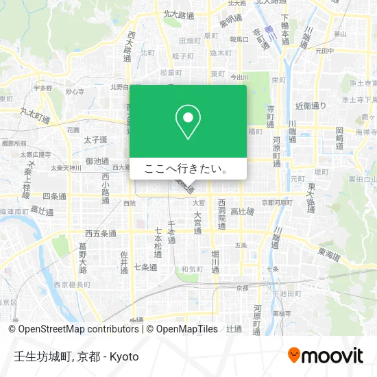 壬生坊城町地図