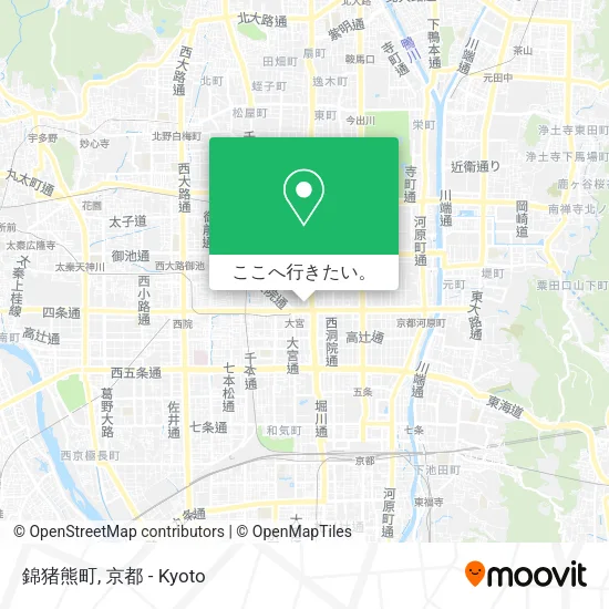 錦猪熊町地図