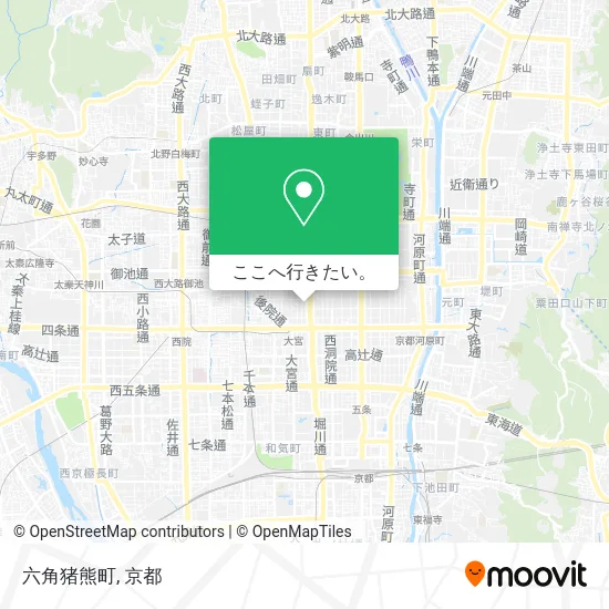 六角猪熊町地図