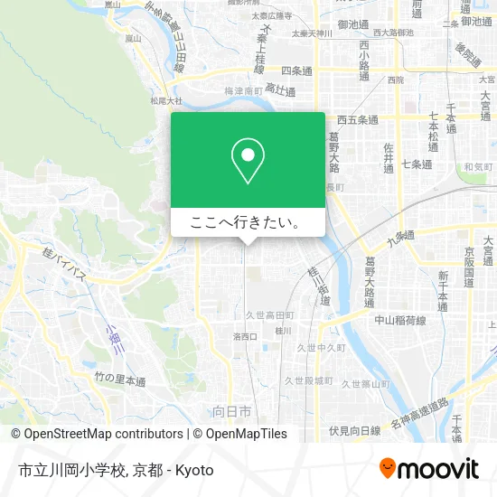 市立川岡小学校地図