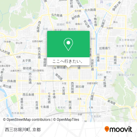西三坊堀川町地図
