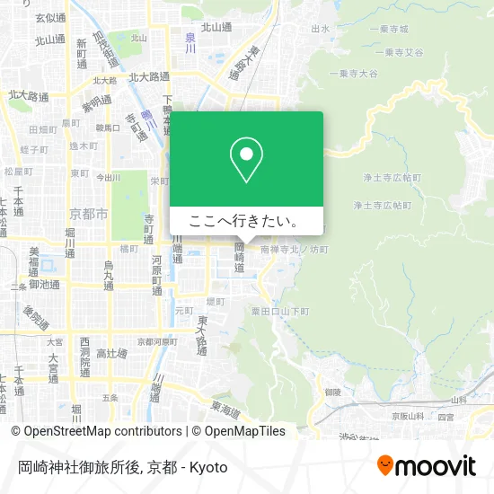 岡崎神社御旅所後地図