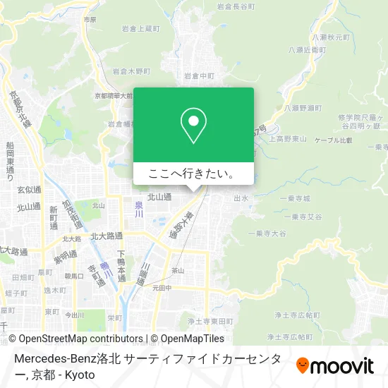 Mercedes-Benz洛北 サーティファイドカーセンター地図