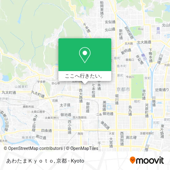 あわたまＫｙｏｔｏ地図