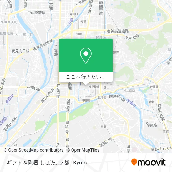ギフト＆陶器 しばた地図