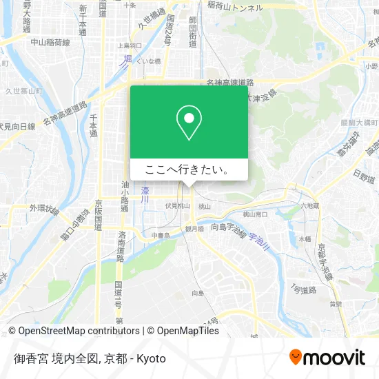 御香宮 境内全図地図
