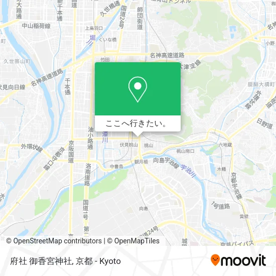 府社 御香宮神社地図