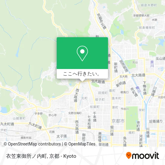 衣笠東御所ノ内町地図
